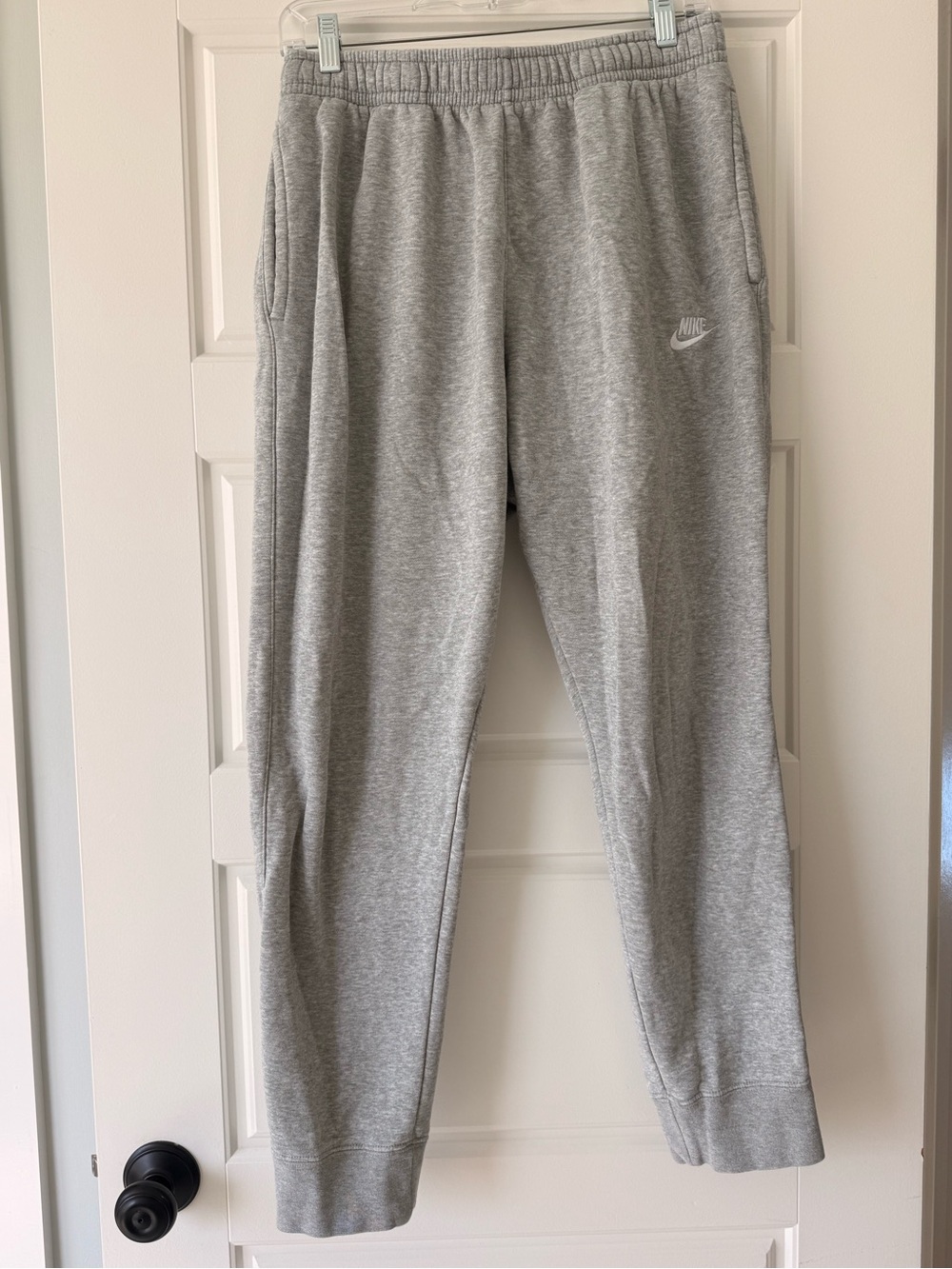 Nike Men’s Light Gray Fleece Joggers